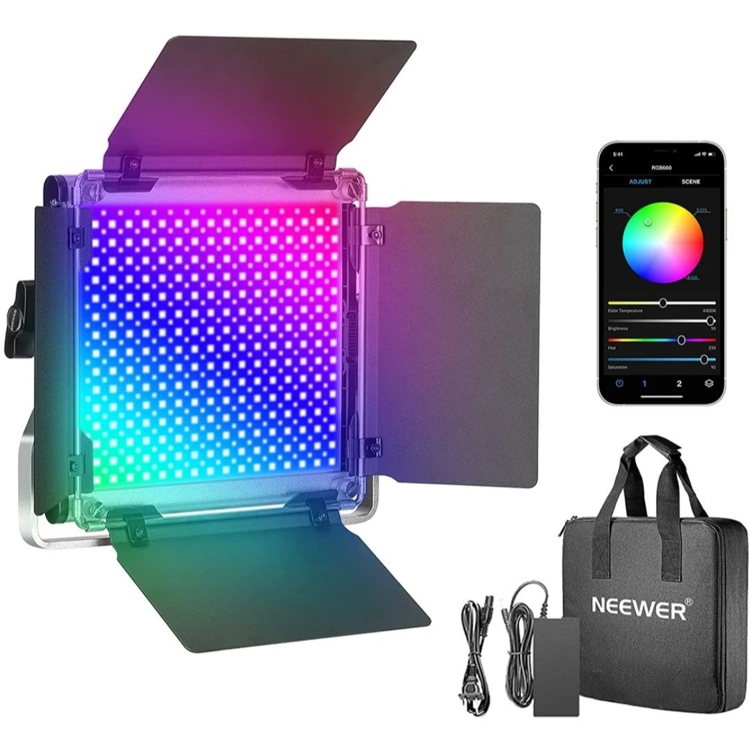 Painel de Led Neewer 660 RGB para foto e video (Selado e embalado)