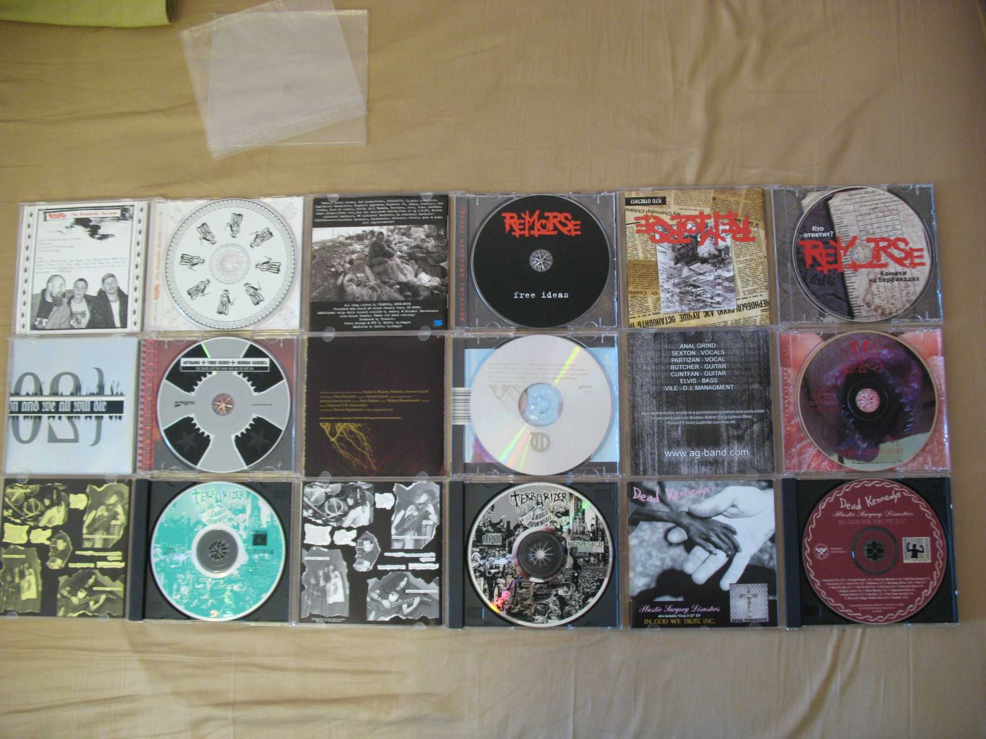TERRORIZER anal grind THIRD DEGREE dead kennedys REMORSE аудио диск CD