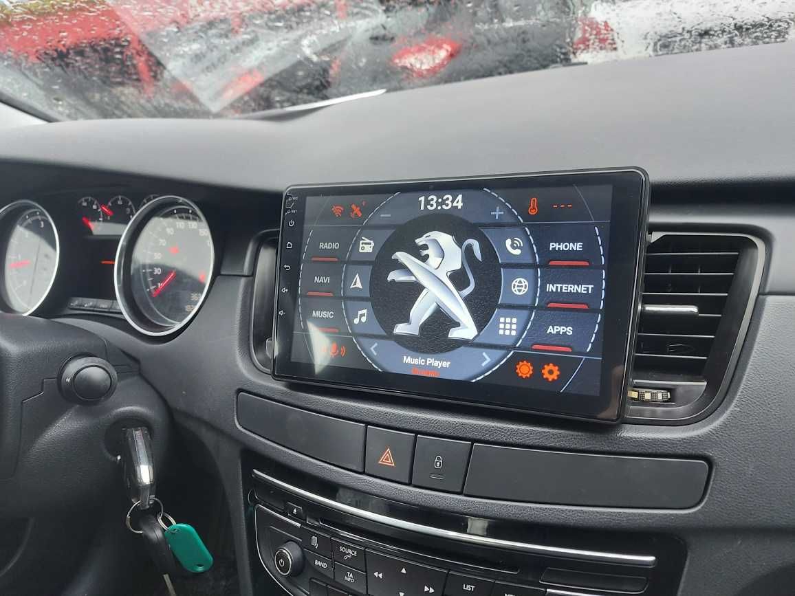 Rádio 2DIN 9" [4+32GB] • Peugeot 508 (De 2010 a 2018) • Android GPS