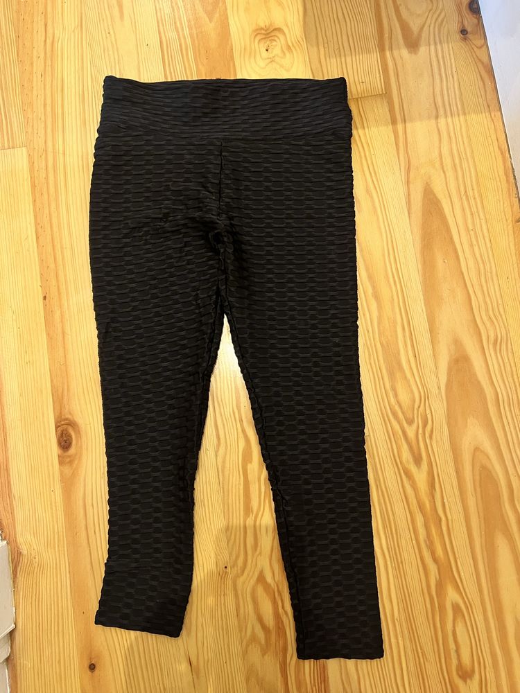 Leggings com textura pretas - XL