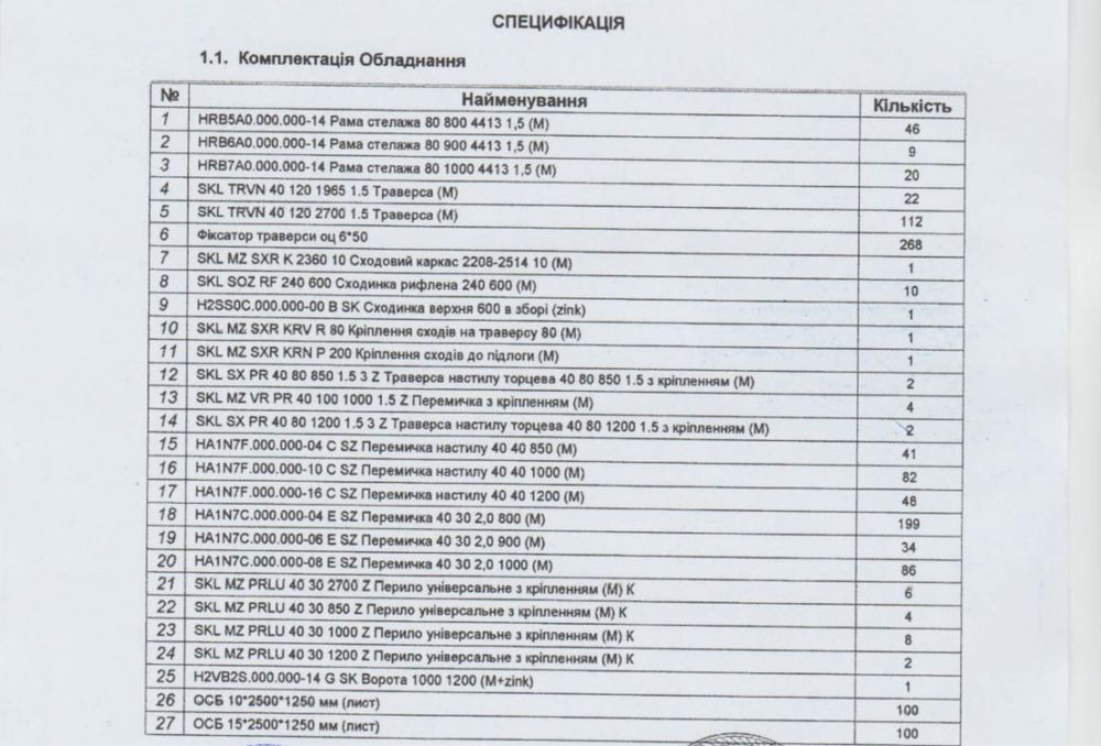 Стелажі, стелажна система для складів. ПДВ