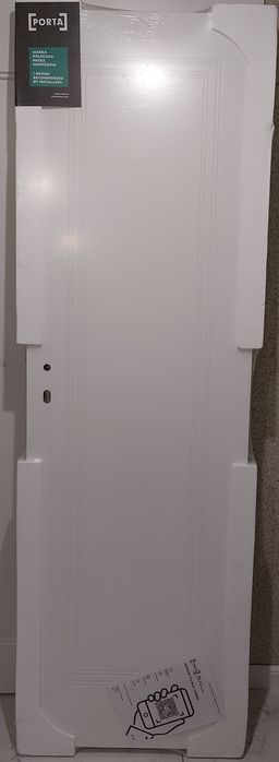 Drzwi 60 lewe PORTA VECTOR PREMIUM model U -bezprzylgowe/lakier/pełna