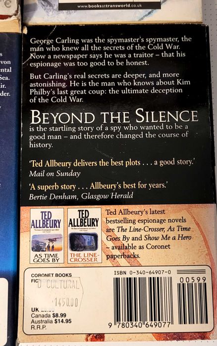 6 Livros Policial, Espionagem em Inglês Robert Wilson,Le Carré