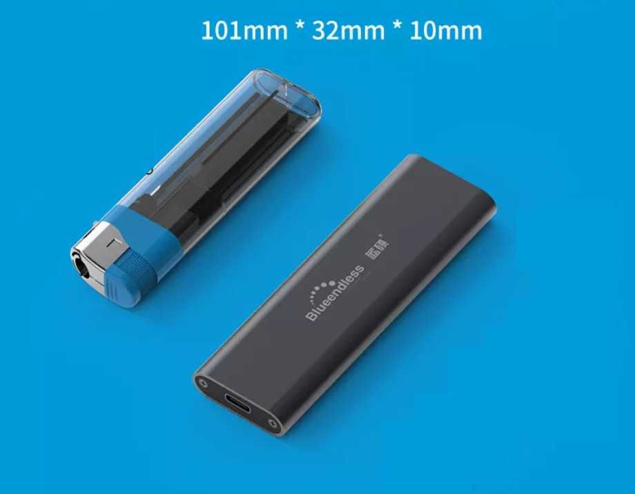 M2 NVMe Внешний карман для M2 SSD USB 3.1 Type-C Blueendless 2802N