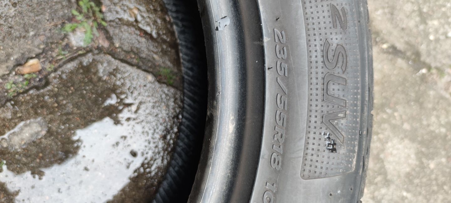 opony lato 235x55x18 HANKOOK 2szt 300zł 2018r
