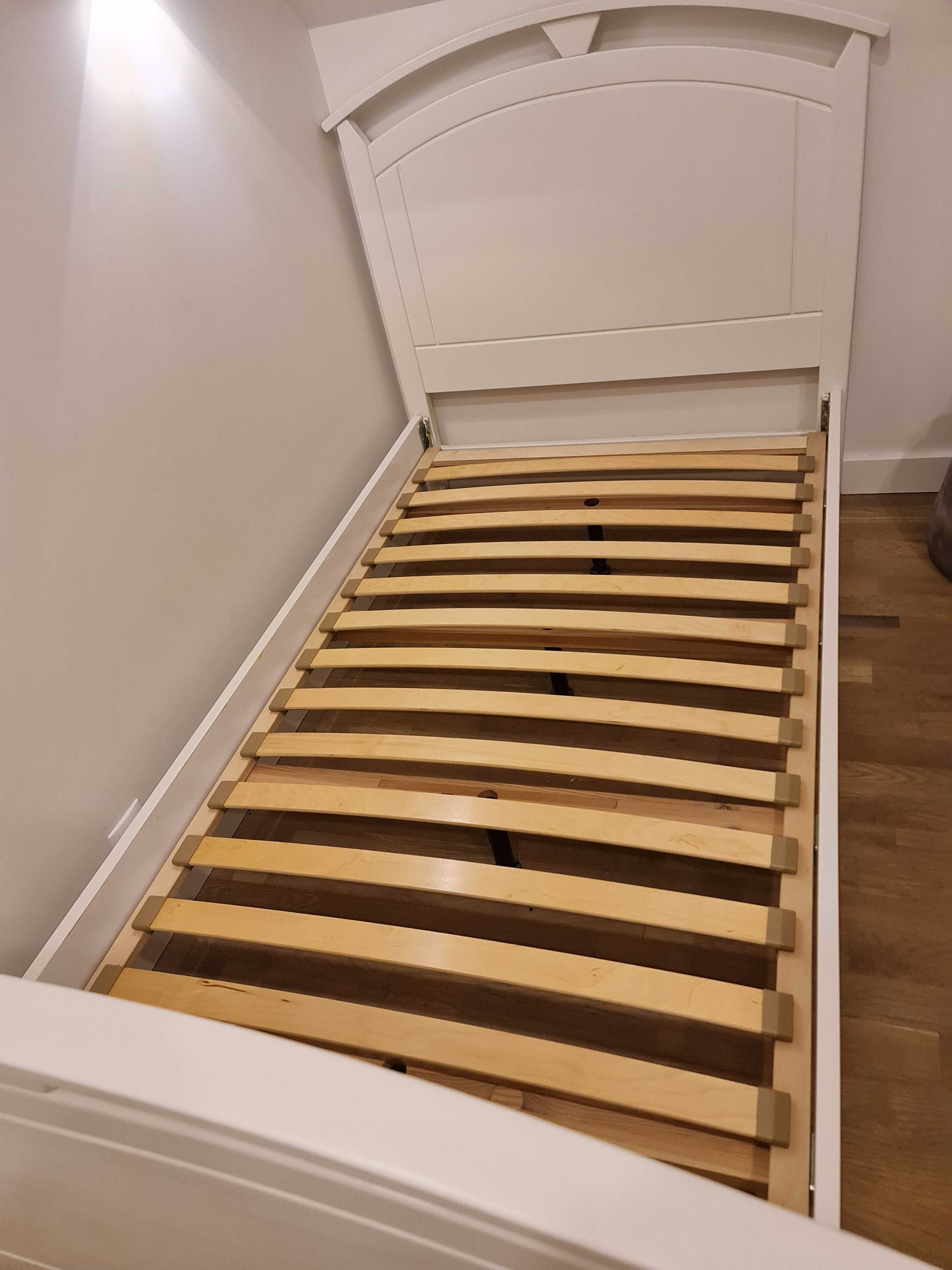 Łóżko sosnowe malowane plus materac 100x190