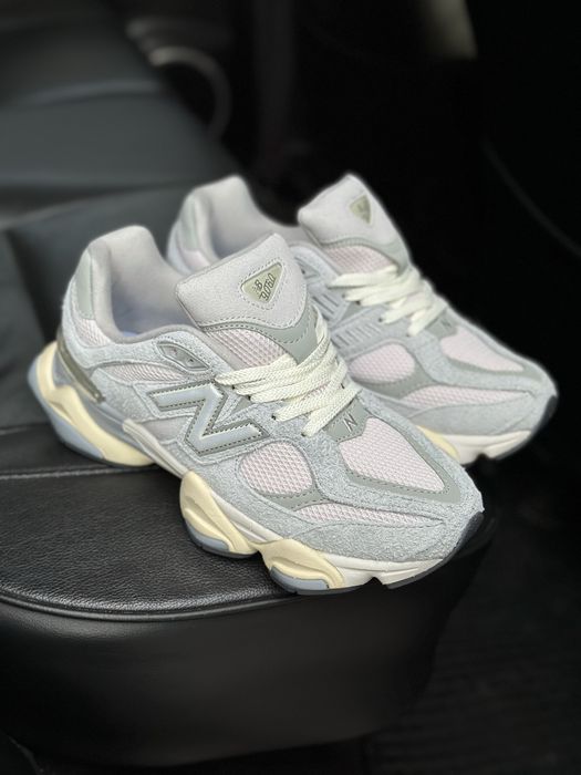 37 40 Жіночі замшеві кросівки New Banalce 9060 light grey сірі легкі