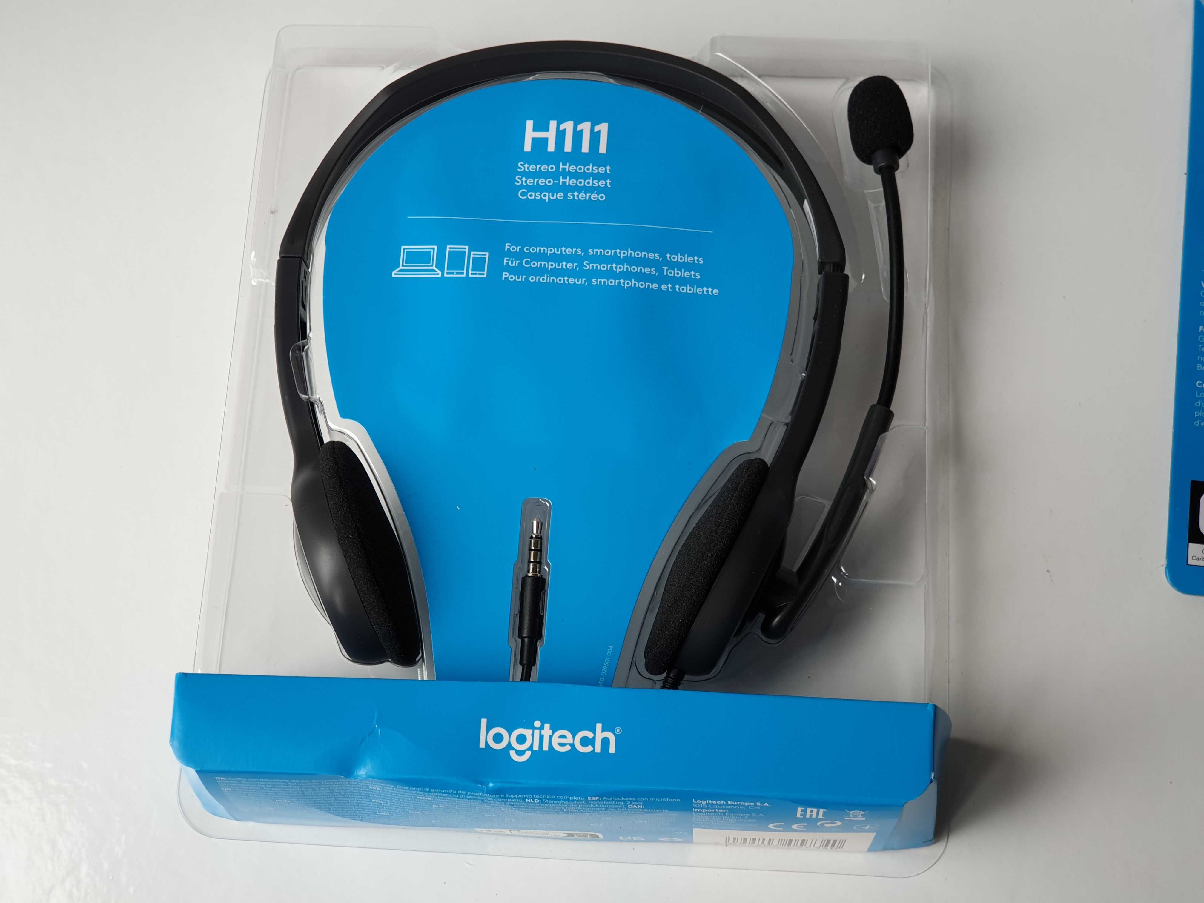 Навушники Logitech H111 з мікрофоном