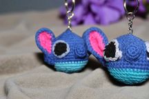 Breloczek Stitch – ręcznie robiony na szydełku