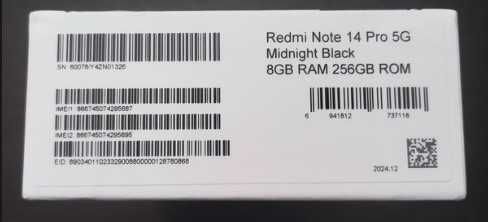 Xiaomi Redmi Note 14 Pro 5G com fatura da FNAC