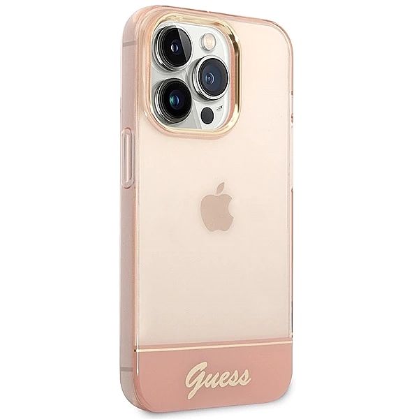 Etui Guess Translucent iPhone 14 Pro Max 6,7" - różowe