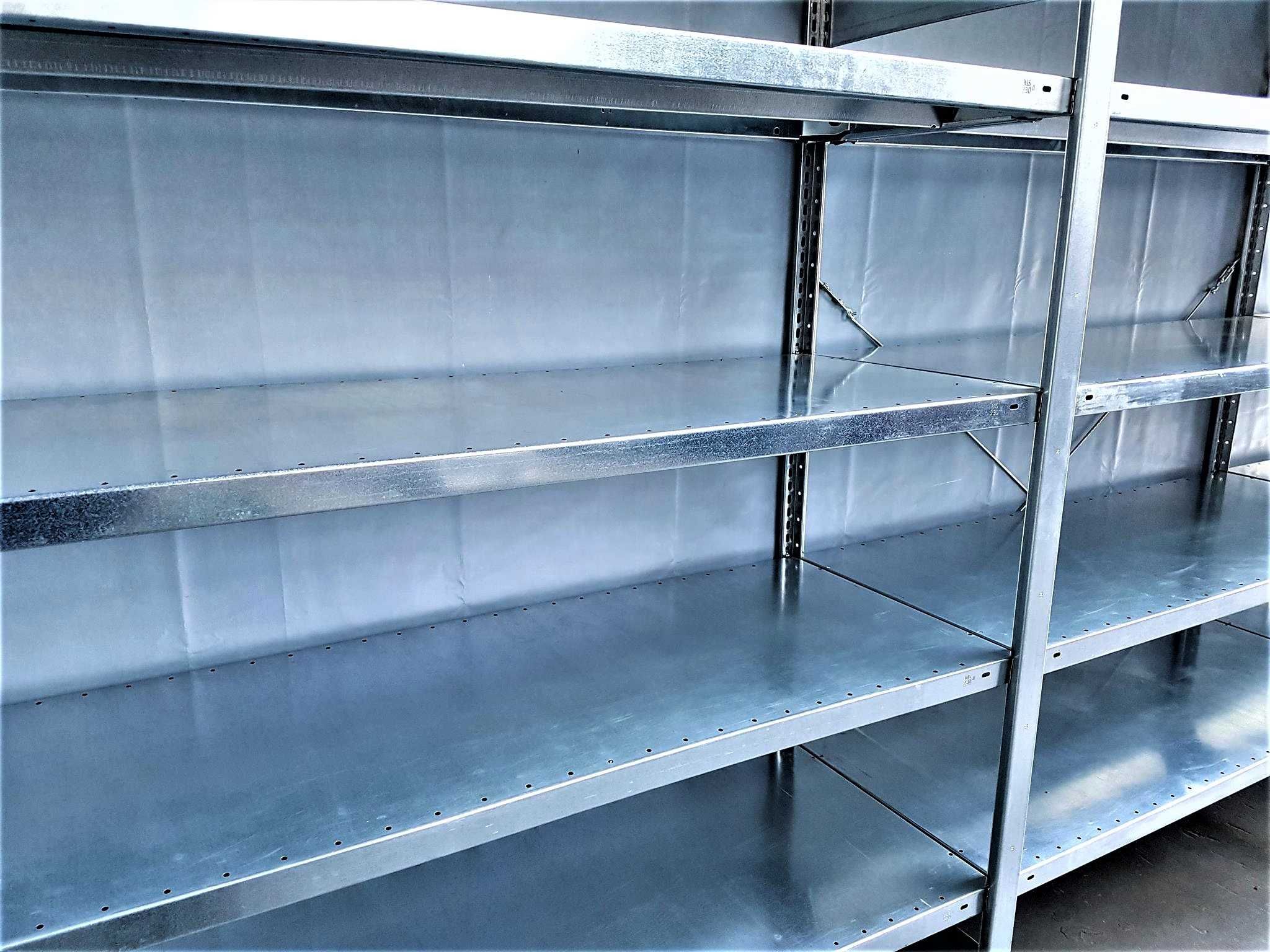 Regał Metalowy 64x185x400/12p Magazynowy Półka Garaż Piwnica Warsztat