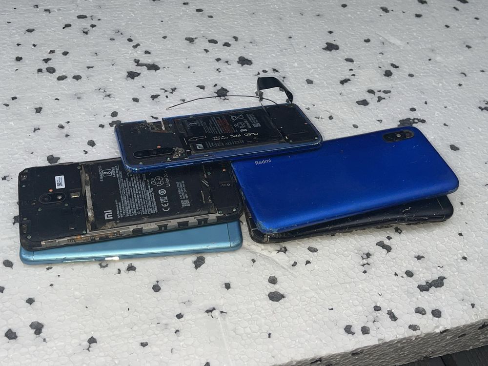 Xiaomi telefony uszkodzone dawcy części 5 szt Note 4 Redmi 9A 8A MI 9
