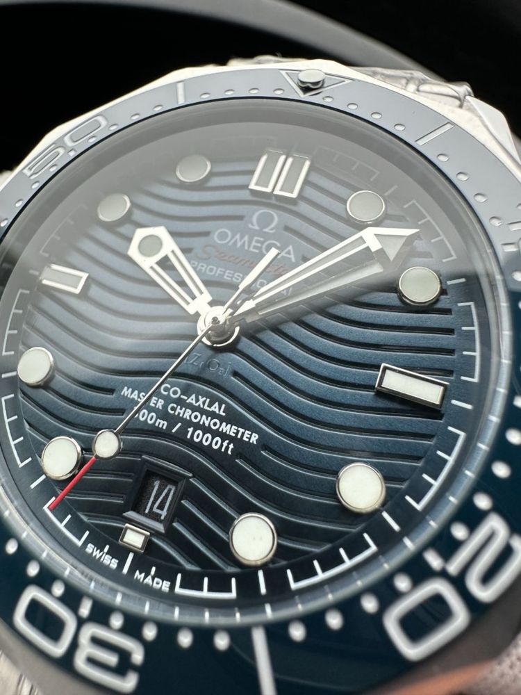 Мужские механические часы Omega Seamaster Blue 300m