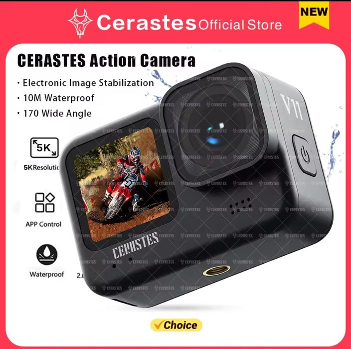 Action Camera Екшн камера Cerastes Viran 5К