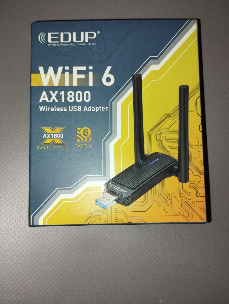 Адаптер USB WiFi 6 для ПК, AX1800 USB 3.0 WiFi Dongle дводіапазонний 5
