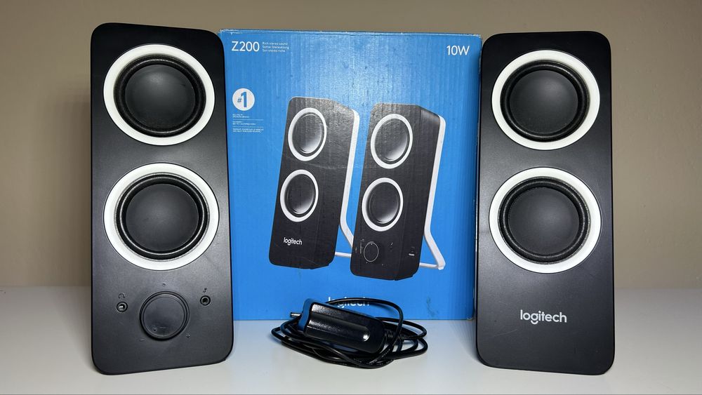 Głośniki komputerowe Logitech Z200 - Użyte dosłownie kilka razy