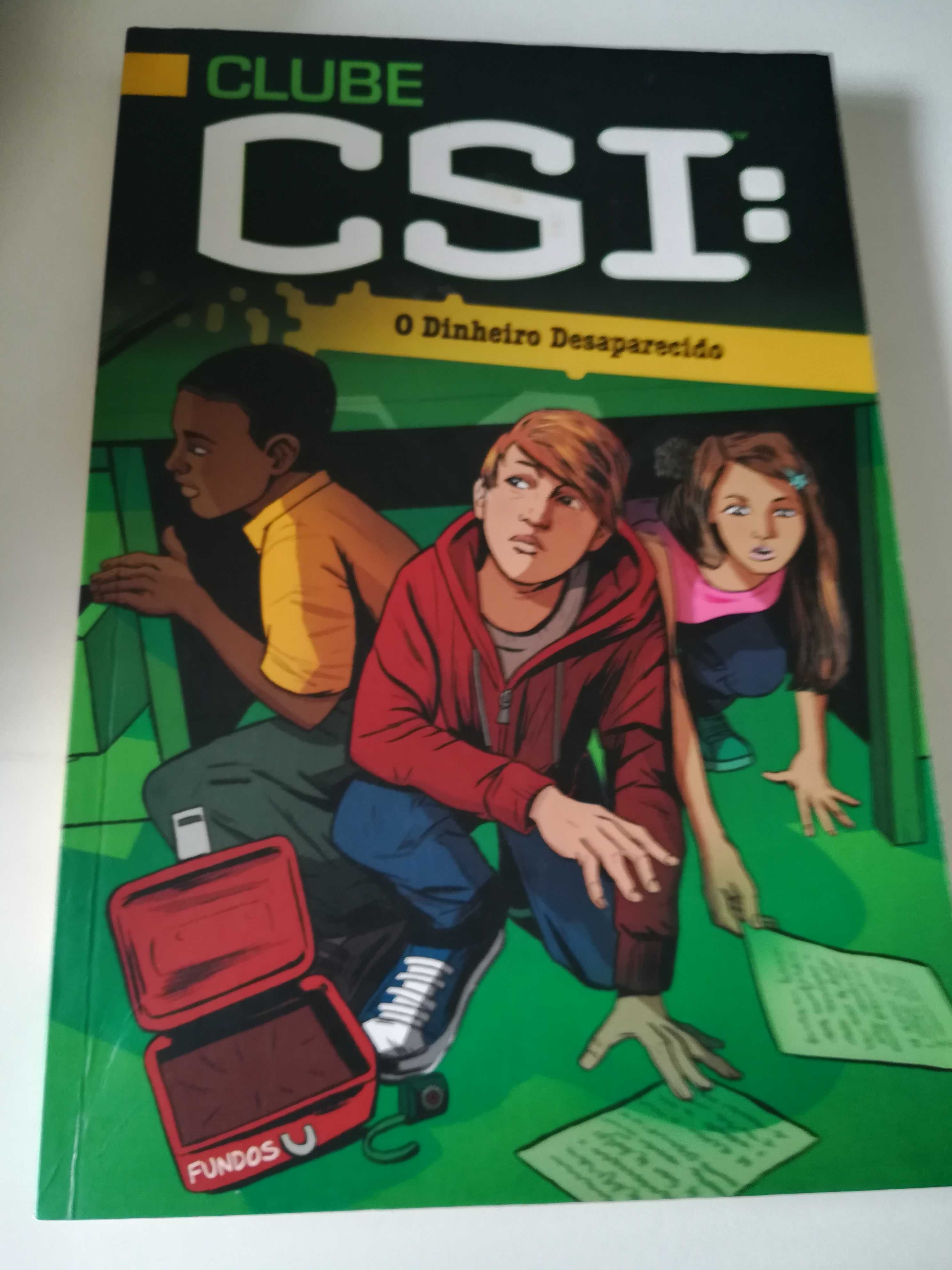 Livros juvenis conjunto de dois Clube CSI