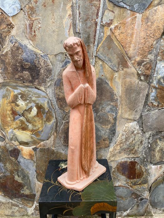 Cristo Folha Verde Margarida Schimmelpfennig 1951 Assinado 64 cm