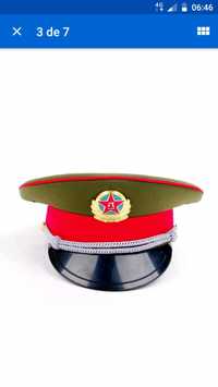 Chapeu de oficial do exército da República Popular da China