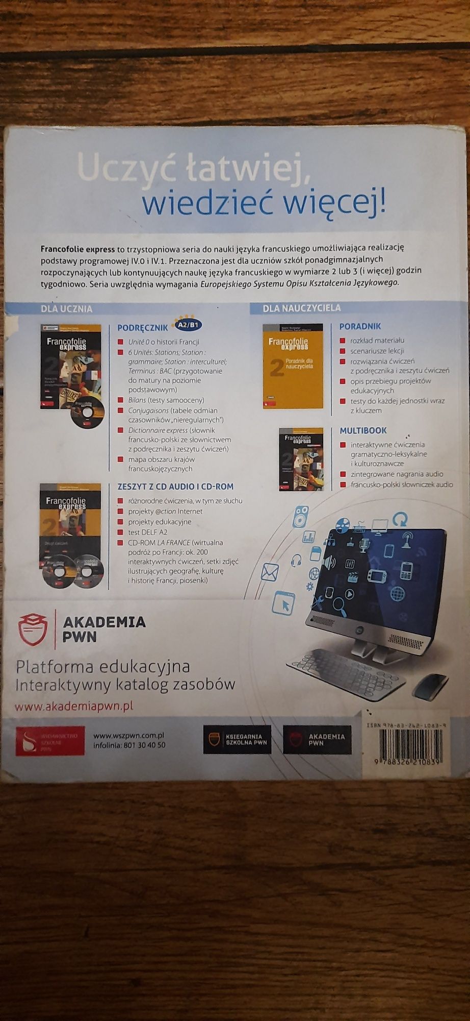 Francofolie Express  2 podręcznik do języka francuskiego lo tech.
