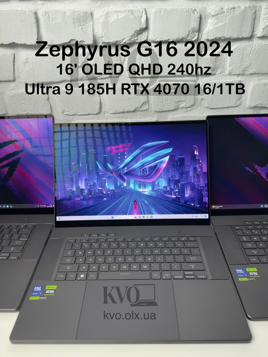 Zephyrus G16 OLED 240hz Ultra 9 185H RTX 4070 16/1TB