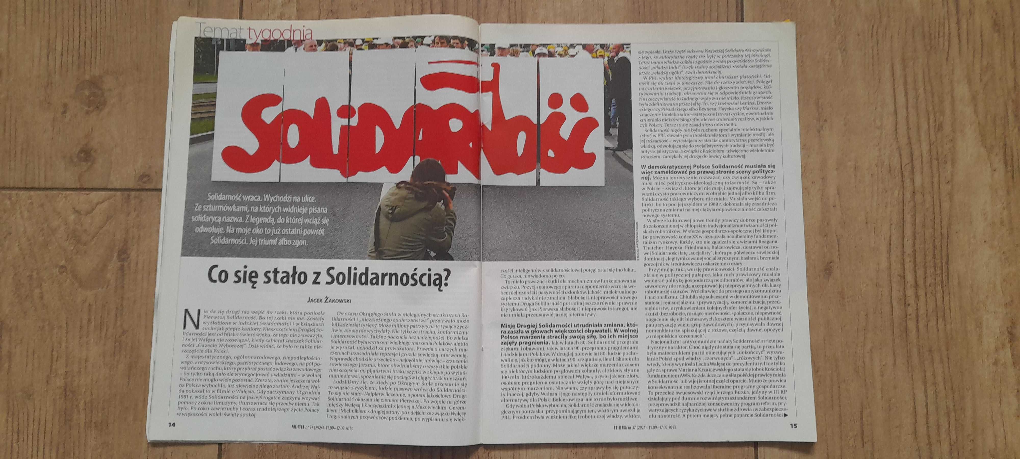 Tygodnik "Polityka" - nr 37 (2924) z 11.09-17.09.2013 roku