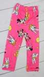 Legginsy prążek długie getry Myszka Minnie Miki Daisy kanarek Tweety