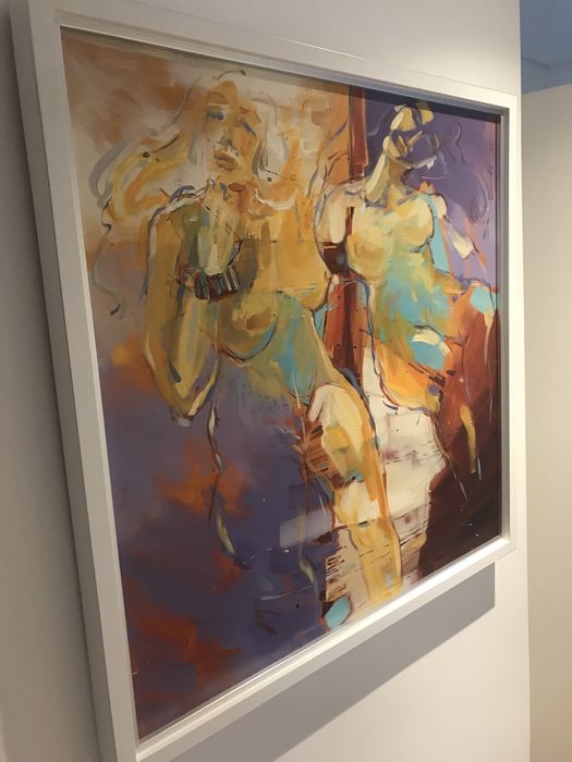 Quadro emoldurado pintado a óleo. Veja os outros meus anúncios.