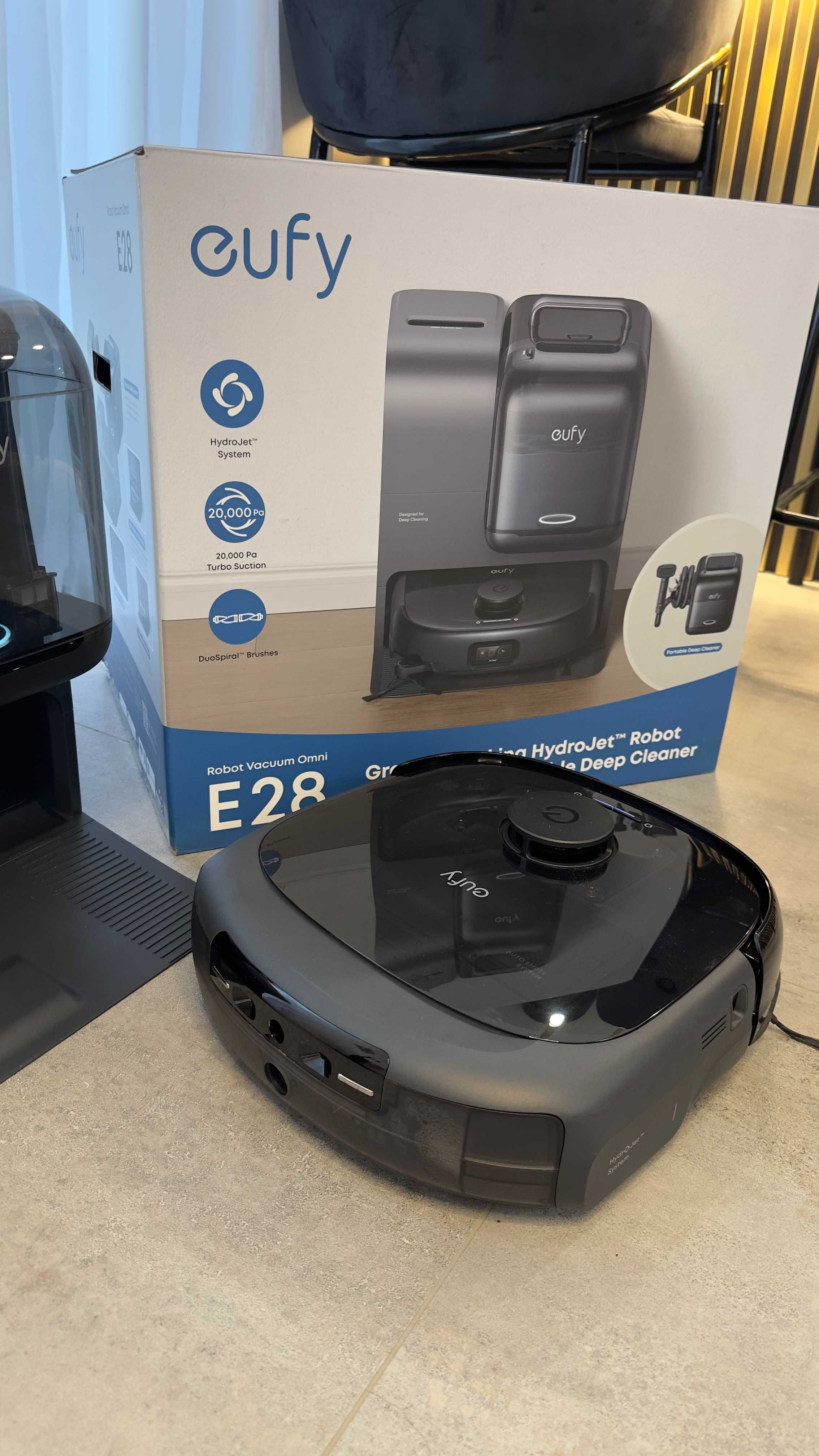 eufy Omni E28 - Robot sprzatajacy z mopem i odkurzaczem piorącym.