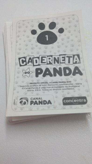 Cromos da caderneta do panda