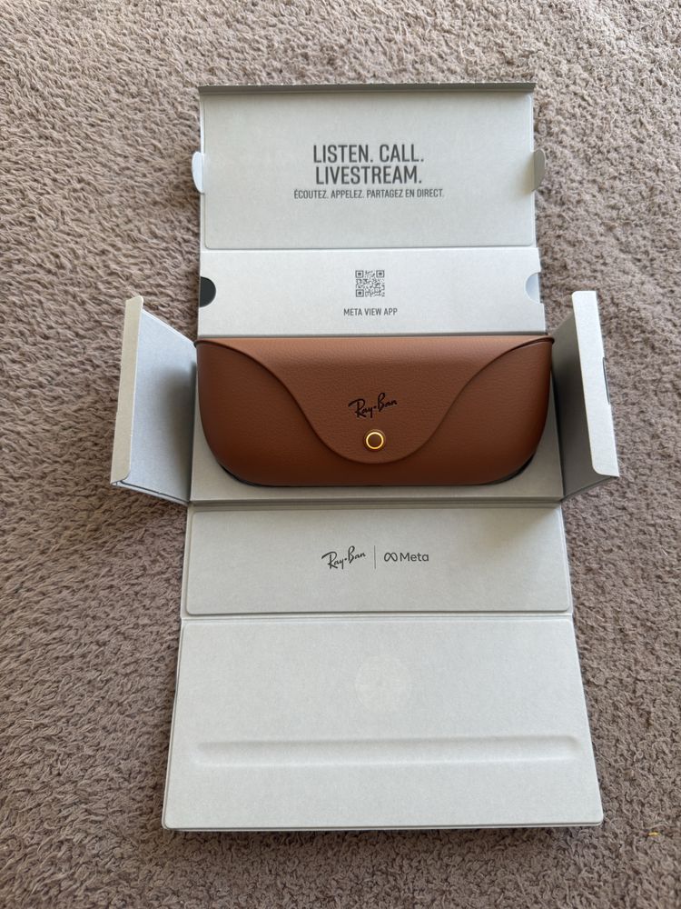 Ray-Ban Meta Wayfarer – Shiny Warm Stone – Transition Szkła