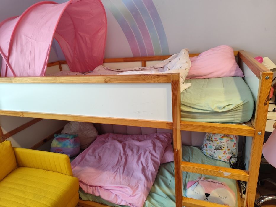 Łozko piętrowe kura ikea