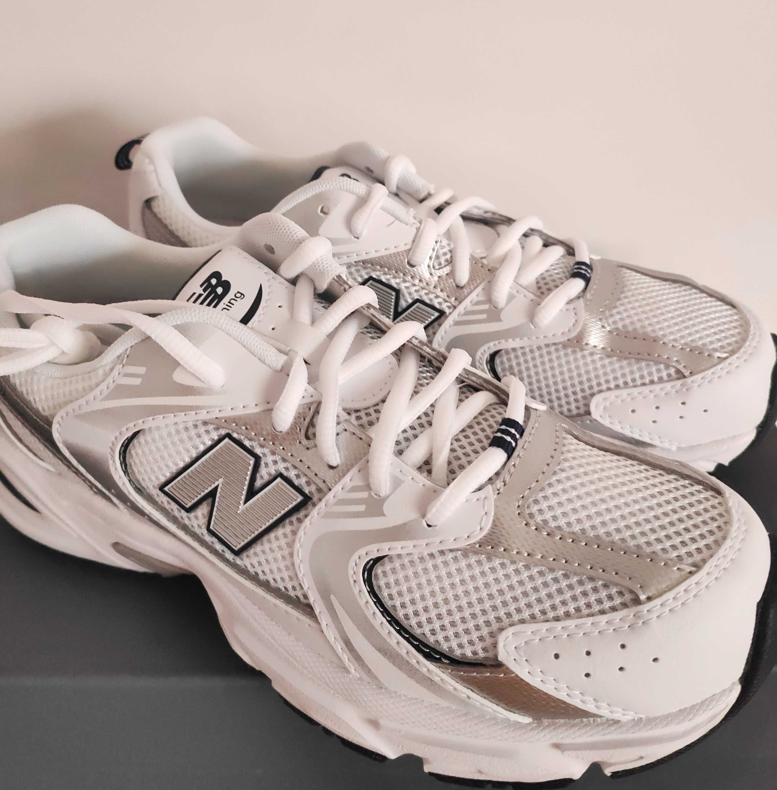 New Balance 530 biało-granatowe r. 38,5