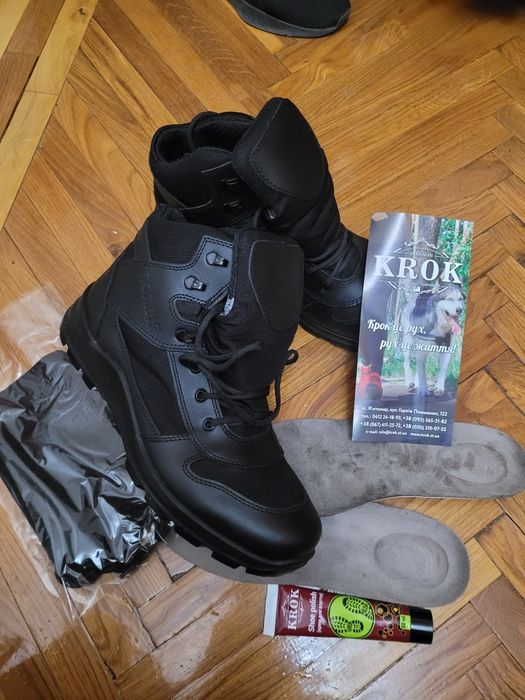 Новые ботинки Крок полицейский 45р.