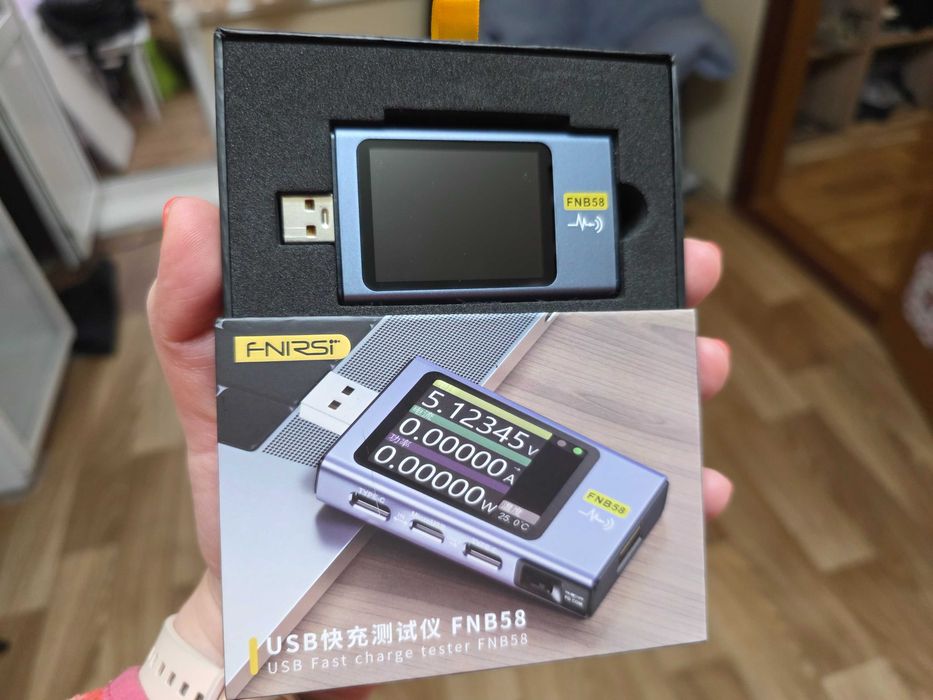 USB тестер FNIRSI FNB58 Bluetooth