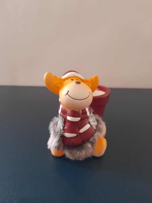 Dekoracja świąteczna renifer-osłonka