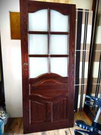 Drzwi drewniane, pokojowe, solidne. Ładne 80cm