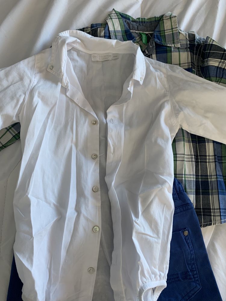 Conjunto 1 calças e 2 camisas ( 2 anos)