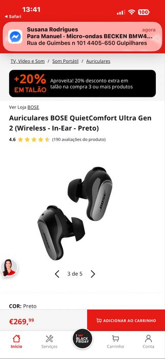 Phones bose muito bom estado