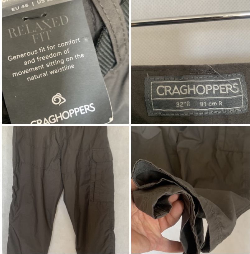 Meskie lkkie spodnie turystyczne Craghoppers Kiwi trousers rozm XL