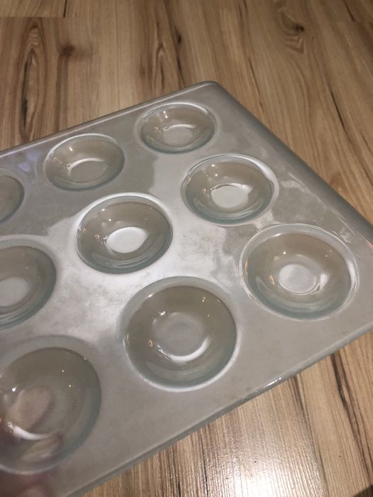 Patera talerz świecznik szklany dekoracyjny świeczki kolko i krzyzyk