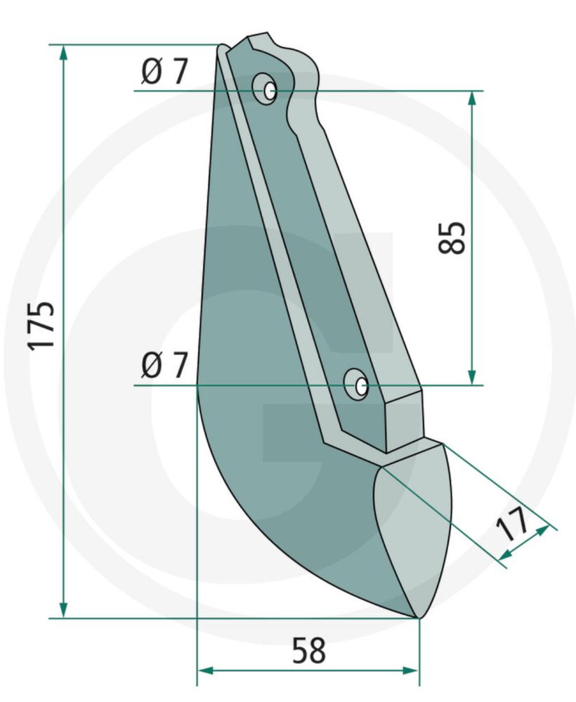Redlica siewnika Nodet BS, GC2, Integra, Premia BPX0015A