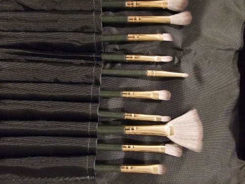 набір пензлів для макіяжу 14 шт в чохлі