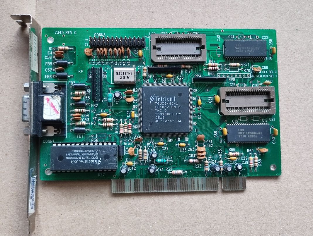 Karta graficzna Trident TGUI 9440-1  VGA RETRO