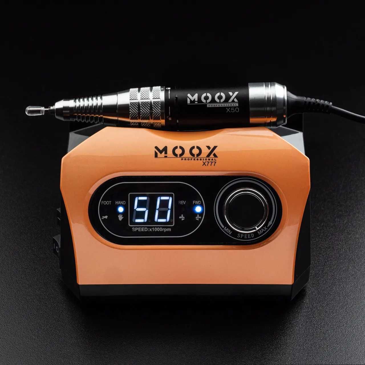 Фрезер для манікюру MOOX X 777 50 000 об/мин 70W Помаранчевий