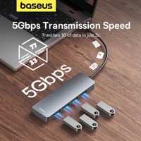 HUB концентратор Baseus 4-Port USB 3.0 скорость - 5Gbps | store 7733