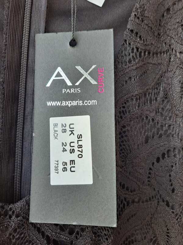 sukienka koronka choker 54 56 AX PARIS