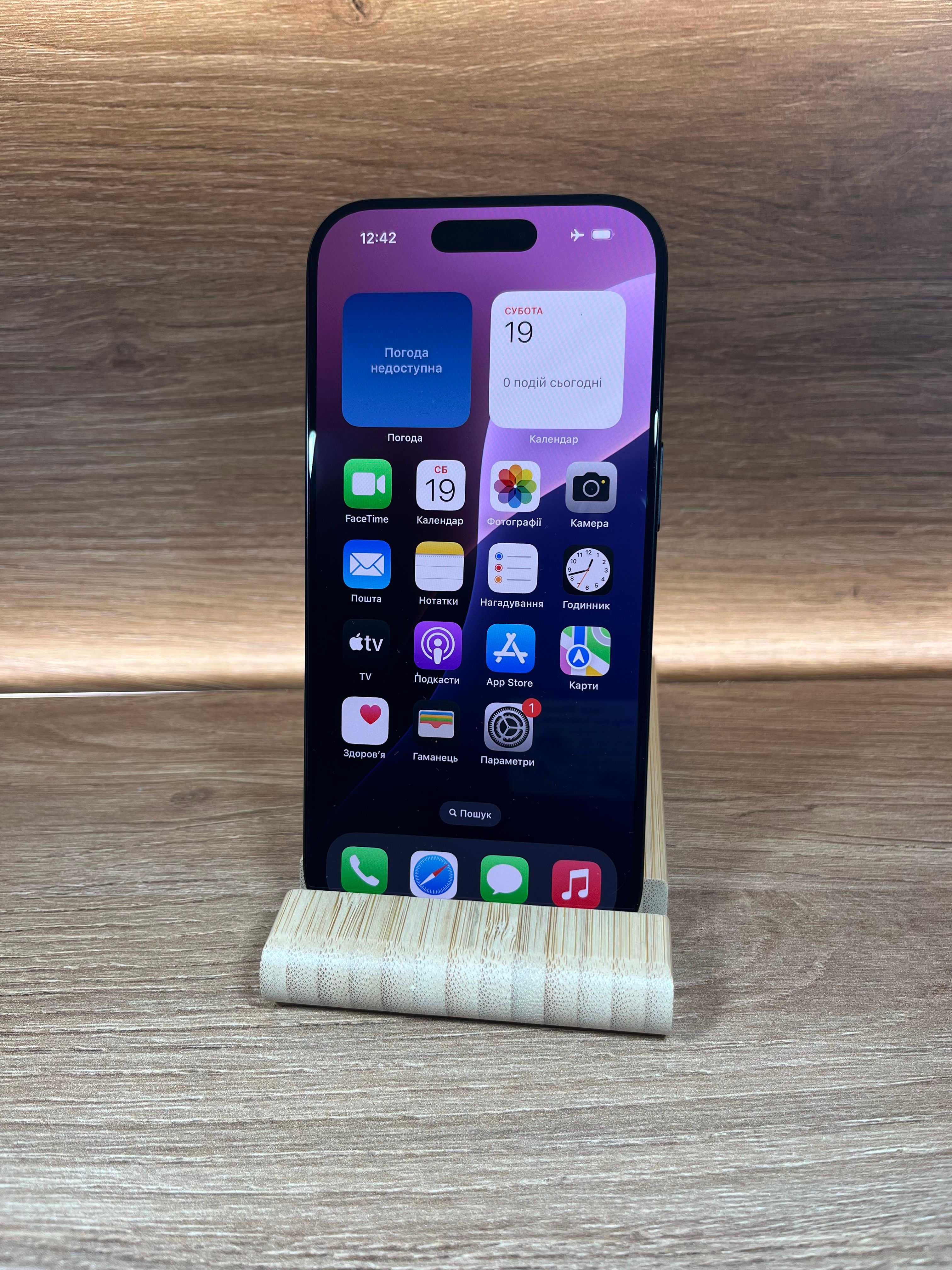 iPhone 16 Pro 128 Black!!! З США!!! АКБ: 100%!! №: 6736!! R Sim