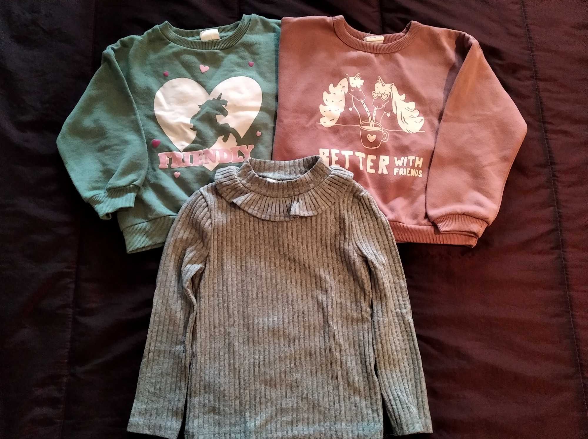 5 lotes de roupa de menina 3-4 anos